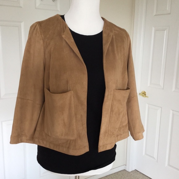 Chico's Jackets & Blazers - Chico’s Faux Suede Swing Jacket